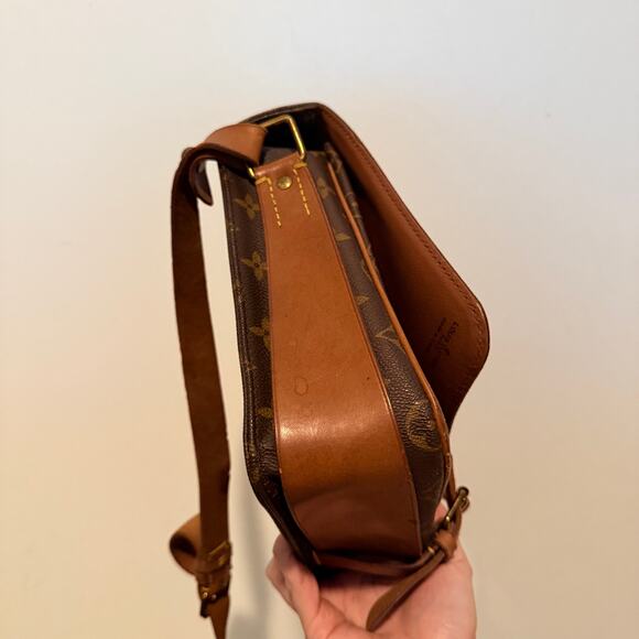 Louis Vuitton LV Cartouchiere GM Crossbody Shoulder Bag Brown Monogram - Picture 6 of 15